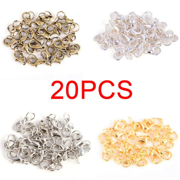 20PC/Set Alloy Lobster Clasps Claw Jewelry Hook Making DIY Necklace FG 